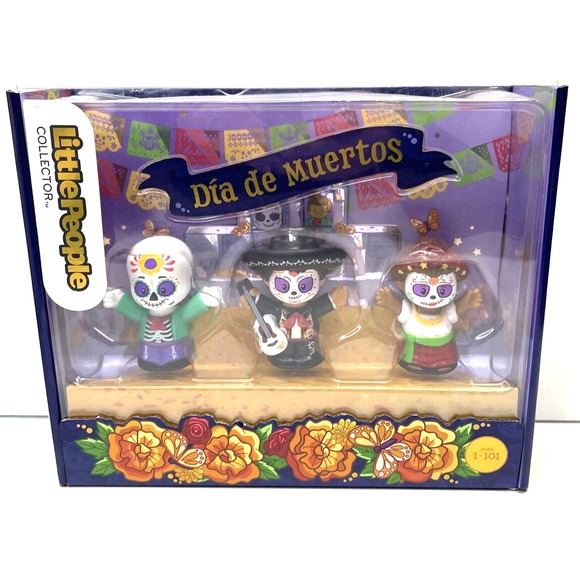 Little People Other - Fisher Price Little People Collector 3pc Set Day Of The Dead Dia De Los Muertos